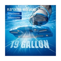 BIELMEIER Handheld Pool Vacuum with Telescopic Pole, Updated Swimming Pool Cl…
