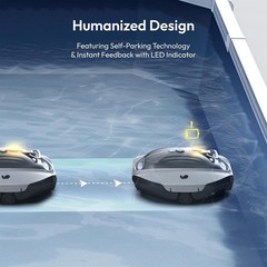BUBLUE Bubot 300P Robotic Pool Cleaner, Cordless Pool Vacuum w/ Suction Power