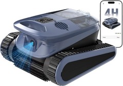 Zyerch 240-Min Cordless Robotic Pool Cleaner Wall-Climbing 2 Brushes&Motors 3230