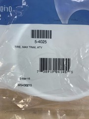 Polaris Tire 5-4025 for Max Trax ATV White Plastic Round Pool Cleaner Part