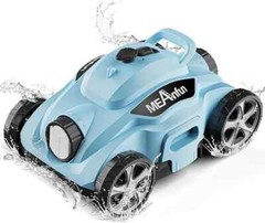 CORDLESS BLUE ROBOTIC POOL CLEANER Meanfun MF-PC01 BLUE NEW