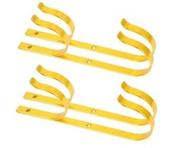 Pool Pole Hanger Premium Aluminium Holder Set of 4 Hooks for Telescopic Poles