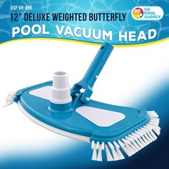 12&Prime; Deluxe Weighted Butterfly with Side Brushes, Blue
