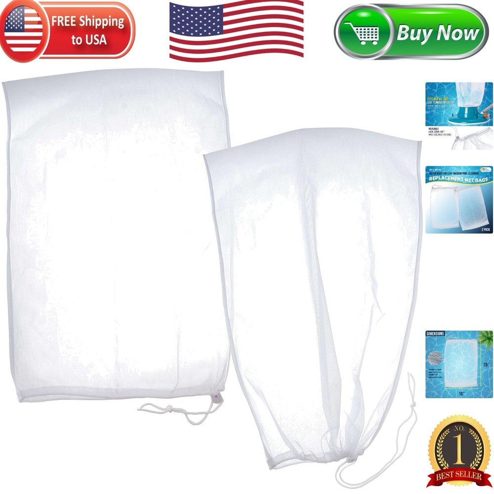 Efficient Leaf Vacuum Filter Bags – 2 Pack, 16&Prime; x 20&Prime; for Optimal Debris Capture