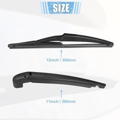 Rear Windshield Wiper Blade Arm Set Back Wiper Assembly Replacement Fit for