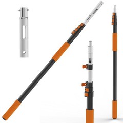 Pool Pole – Upgraded 16 Foot Telescopic Extendable Swimming Pool Pole with 4-…