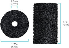 Pool Hose Tail Scrubbers,12 Pack Tail Sweeps Scrubber Replacement High Density S