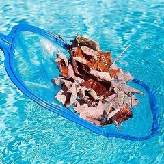 Heavy-Duty Pool Leaf Skimmer Net 17.5×11.8in – Efficient Cleaning Tool