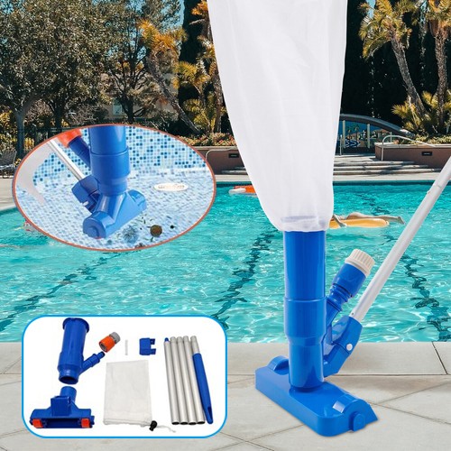 Handheld Vacuum Swimming Pool Jet Cleaner 5Section Pole Ground Spa Pond Fountain