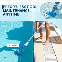 Wireless Handheld Pool Vacuum with Powerful Suction & 80min Long-lasting Charge
