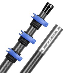 12FT Adjustable Telescopic Pool Pole QuickRelease Lock for Skimmer Nets &