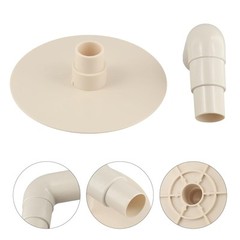 Convenient Replacement Elbow Plate and Vacuum Adaptor for Hydro Tools Skimmers