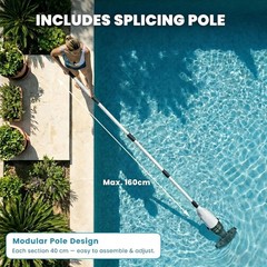 Handheld Pool Vacuum Cleaner, Updated Cordless Pool Cleaner with Powerful Suc…