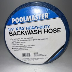 Flexible 1.5-Inch x 50ft Pool Backwash Hose – Ideal for In-Ground & Above-Ground