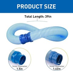 Easy Twist Lock 39-Inch Pool Vacuum Hose Set for Zodiac MX6 & MX8 Cleaners