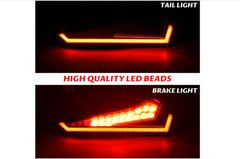 Tail Lights for Polaris RZR XP 1000 2024+, Smoked Black LED Taillights Rear