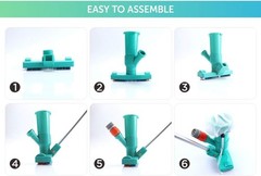Lightweight Portable Pool Vacuum with Brushes – Ideal for Above Ground Use