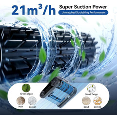 X5 Robotic Pool Vacuum for Inground Pools, Cordless Cleaner W/Smart Navigation,
