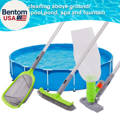 Deluxe Swimming Pool Cleaning Kit with Spa Jet Vacuum Cleaner,Brush, Semi-Deep S