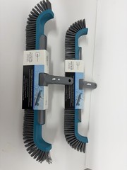 2X – 20&Prime; Curved-end Pool Brush with Extended Side bristles