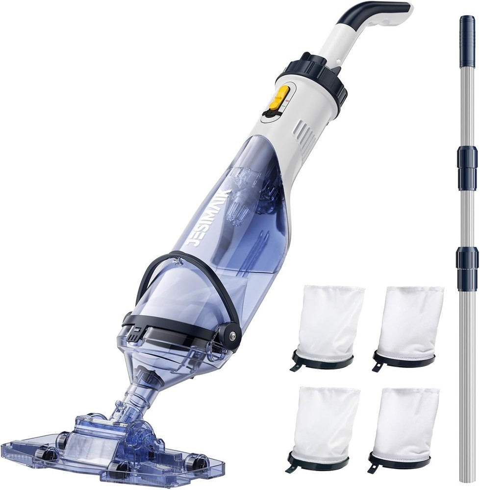 Pool Vacuum for Above Ground Pool, JESIMAIK 18.5 GPM Powerful Suction Handheld P