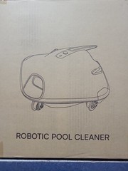 POOLMR Ray Robotic Pool Cleaner White/Black Plastic,