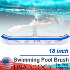 Swimming Pool Cleaning Tool Curved Edge Design Heavy Duty Wall Floor Brush Head