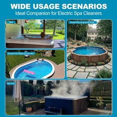 Hcolid Spa Vacuum for Hot Tub, No Pumping, No Batteries or Electricity, Porta…