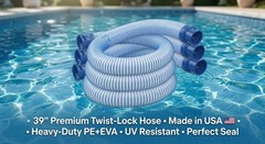 5 hoses pack 39&Prime; Pool Cleaner Lock Vacuum Hose For Zodiac Mx6 Mx8 Pool Systems