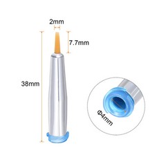 22G Brush Dispensing Tip 4mm Round Needle Brush Tip 2mm ID for Dispensing Glue