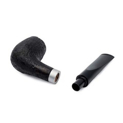 Dr. Watson – Briar Tobacco Pipe, Handcrafted, classic Billiard shape, Black