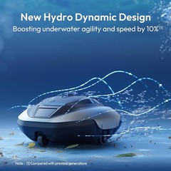 BuSwift 320P Robotic Pool Cleaner, Hydro Dynamic Design, Pool Vacuum with 4072