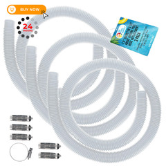 U.S. Pool Supply Above Ground Hose Replacement 1.5&Prime; 1.5 Inch, White