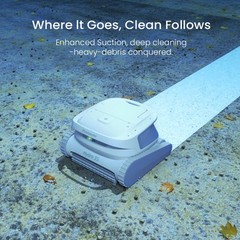 Hydro 3S Cordless Robotic Pool Vacuum for Inground Pools, 4 Cleaning Modes