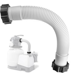 11388 Pool Sand Filter Pump Hose for 14 inches (L) x 1.5 (D), White
