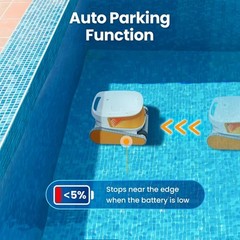Poolmate Hydro 3 Robotic Pool Cleaner for Inground/Above Ground LightYellow