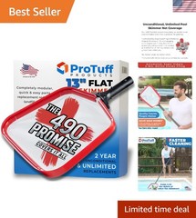 ProTuff Heavy-Duty Pool Skimmer Net – 13” Fine Mesh for Ultimate Debris Removal