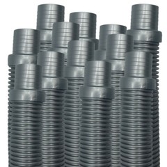 Puri Tech Vac Hose Silver Navigator Pool Vac Ultra AquaBug, 1.5 in x 4 ft – 12pk