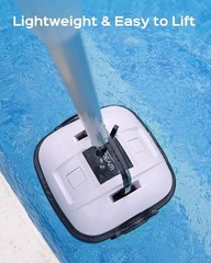WYBOT Cordless Pool Vacuum with Updated Battery Up to 100Mins Runtime – WHITE
