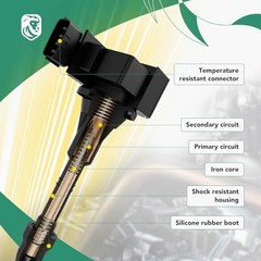 Set of 4 Ignition Coil Pack Replacement for Mazda 3 2010-2013, 6 2006-2013,