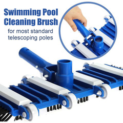 Flexible Pool Vacuum Head Rectangle Shape 14 Inch Heavy Duty with Wheel Brush