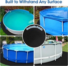 Geotextile Fabric Pool Pad 24ft Durable Under Liner Solution for Grass Free Area