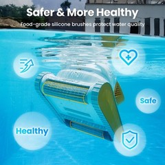 Poolmate Hydro 3 Robotic Pool Cleaner for Inground/Above Ground LightYellow