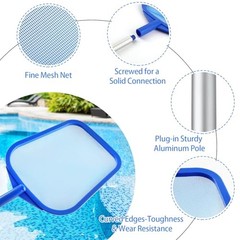 Pool Skimmer – Pool Skimmer Net with 5 Section Pool Skimmer Net with Pole