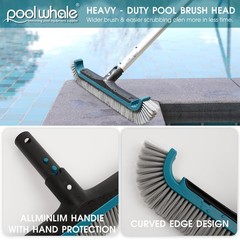 Swimming Pool Cleaning Kit – Aluminum Frame Skimmer Net with 10Ft Adjustable …