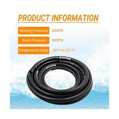 3/8 » Marine Fuel Hose Feed Line Rubber Type A1-15 / SAE J1527 Standards Fits…