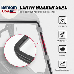 UTV Front Full Windshield SXS Front Windscreen Slide-Vent Polycarbonate Wind Scr