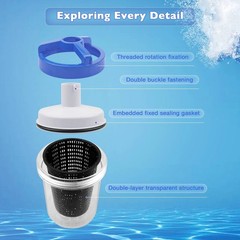 In-line Pool Leaf Canister Basket Fit Hayward W560 Poolvac Suction Cleaners New