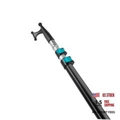 5-12 ft Telescoping Boat Hook Pole – 20ft Reach Heavy Duty Aluminum Boat Blue