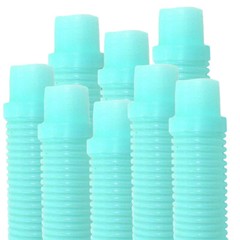 Puri Tech Pool Cleaner Hose Kreepy Krauly Barracuda G3 G4 1.5in x 48ft Aqua 8 pk